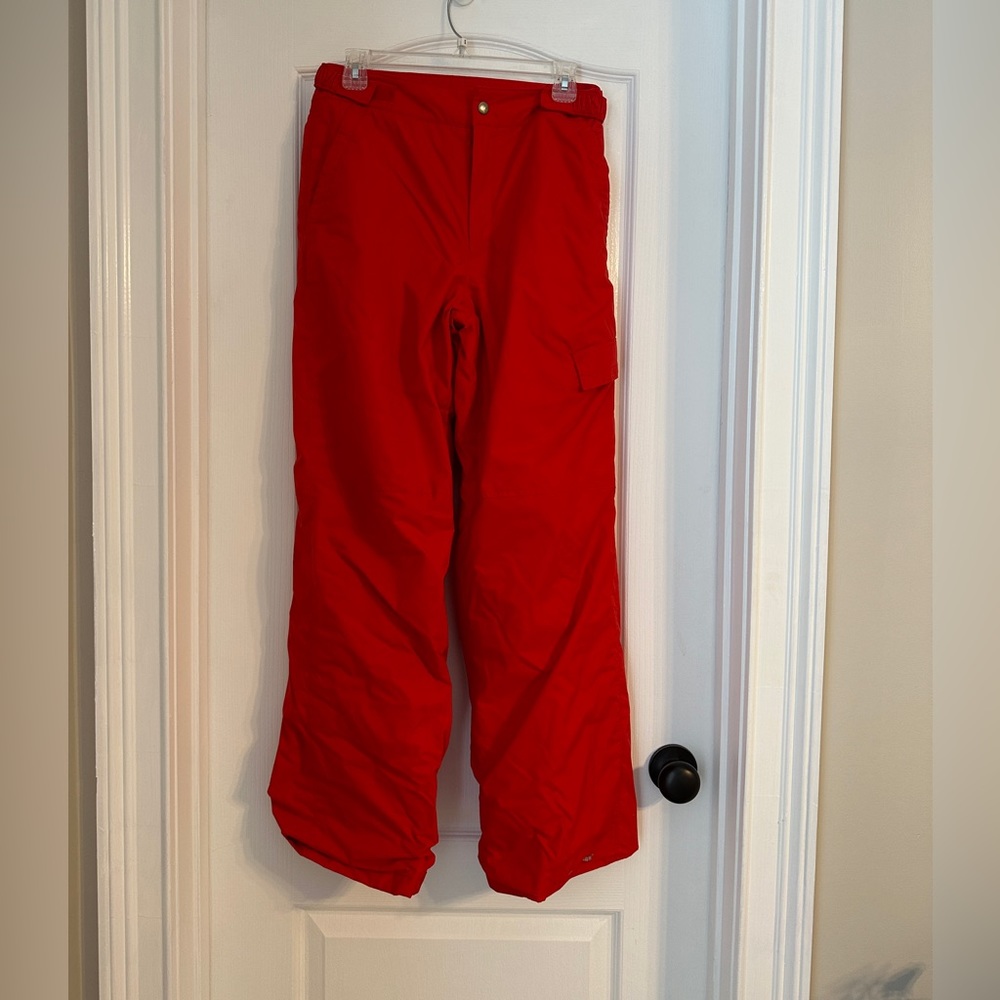 Columbia Bright Red Snow Ski Pants XL 18-20